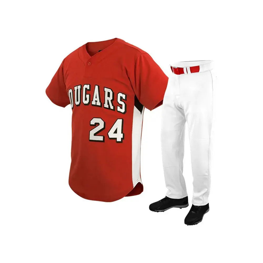 Baseball Uniform Light Red
